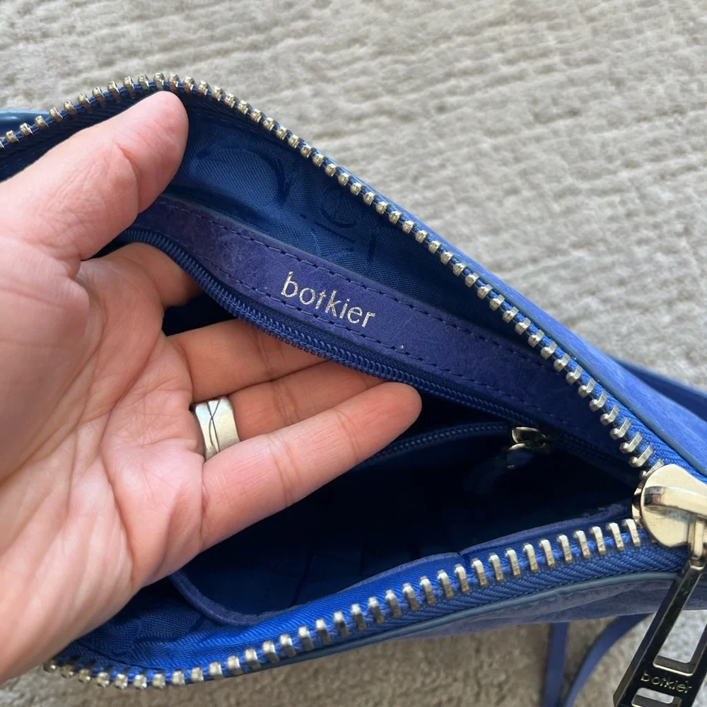 Botkier Blue Leather Crossbody Bag